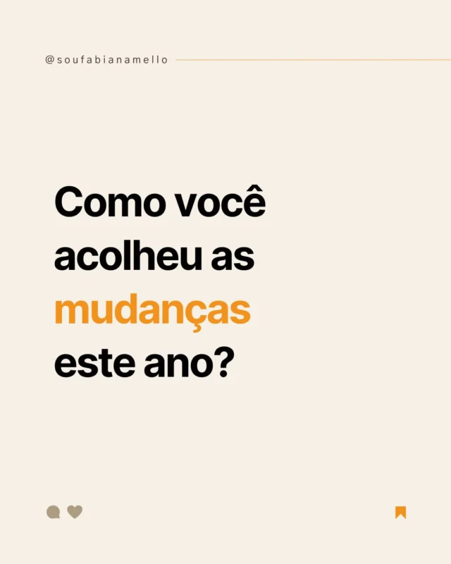 Como você acolheu as mudanças este ano? ✨

No décimo sexto dia do advento, vamos refletir sobre as mudanças que marcaram nossa jornada?

✨ Mudanças são inevitáveis, mas como as acolhemos faz toda a diferença. Elas nos desafiam, nos moldam e nos fazem crescer.

🌟 Perguntas para reflexão:
1️⃣ Que mudanças significativas aconteceram na sua vida este ano?
2️⃣ Como você lidou com o inesperado?
3️⃣ O que você aprendeu ao abraçar essas transformações?

🌱 Ação prática para hoje:
Pense em uma mudança que te desafiou. Anote três coisas positivas que ela trouxe para a sua vida.
Se ainda estiver difícil, reflita: Como posso acolher essa mudança com mais leveza e aprendizado?

#advento #LiderançaQueTransforma #Mudança #Autodesenvolvimento #Reflexão