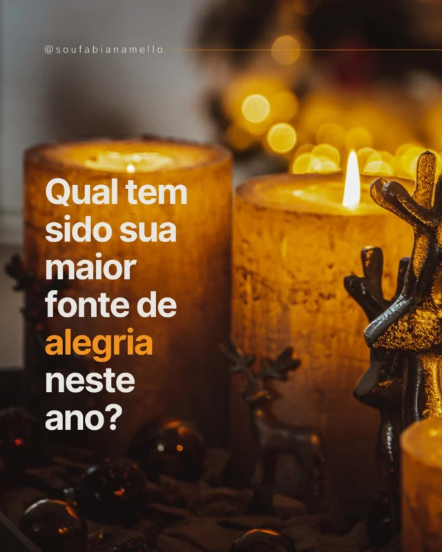 Alegria como caminho e força na liderança ✨

No terceiro domingo do advento, te convido a se conectar com a alegria — uma força que nos dá energia, resiliência e motivação para seguir em frente.

✨ Alegria não está apenas o destino; mas na jornada. Mesmo em meio aos desafios, ela se manifesta nos pequenos momentos, nas conexões e na gratidão pelo que já vivemos e construímos.

🌟 Perguntas para reflexão:
1️⃣ Quais foram os momentos de maior alegria neste ano?
2️⃣ Como a alegria impacta a forma como você lidera e se relaciona com os outros?
3️⃣ De que maneira você pode cultivar mais alegria na sua rotina e nas suas ações?

🌱 Ação prática para hoje:
Tire 5 minutos para listar 3 coisas simples que te trouxeram alegria nesta semana.
Escolha uma dessas fontes de alegria e repita ou compartilhe com alguém hoje: uma risada, um gesto de gratidão ou um momento de presença plena.

Qual tem sido sua maior fonte de alegria neste ano? Vamos espalhar essa energia positiva juntos?

✨ Lembre-se: A alegria ilumina nossa jornada e nos conecta ao que há de mais humano em nós. Ela é a força que transforma obstáculos em oportunidades.

#advento #LiderançaQueTransforma #Alegria #Propósito #Reflexão #JornadaInterior