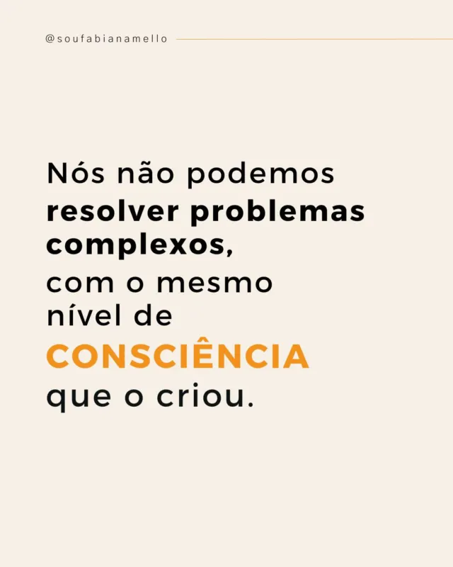 Não podemos resolver problemas complexos com o mesmo nível de consciência que os criou.”
— Albert Einstein

Essa frase ressoou profundamente comigo na última palestra que conduzi para coaches da ICF. Falamos sobre os ODS (Objetivos de Desenvolvimento Sustentável) e como eles nos desafiam a olhar além da técnica e da performance.

A verdade é que não basta querer mudar o mundo.
👉🏽 Precisamos antes cultivar as habilidades internas que sustentam essa transformação
👉🏽 Precisamos desenvolver uma nova forma de pensar, sentir e agir no mundo.

É aí que entram os IDGs (Inner Development Goals) — um convite para evoluir de dentro para fora, como profissionais, cidadãos e seres humanos.

💭 E você? Que qualidade interna sente que precisa fortalecer para lidar com os desafios complexos do nosso tempo?

#coachingcompropósito #liderançaconsciente #IDG #ODS #desenvolvimentohumano #inteligênciaemocional #consciência #desafiosglobais