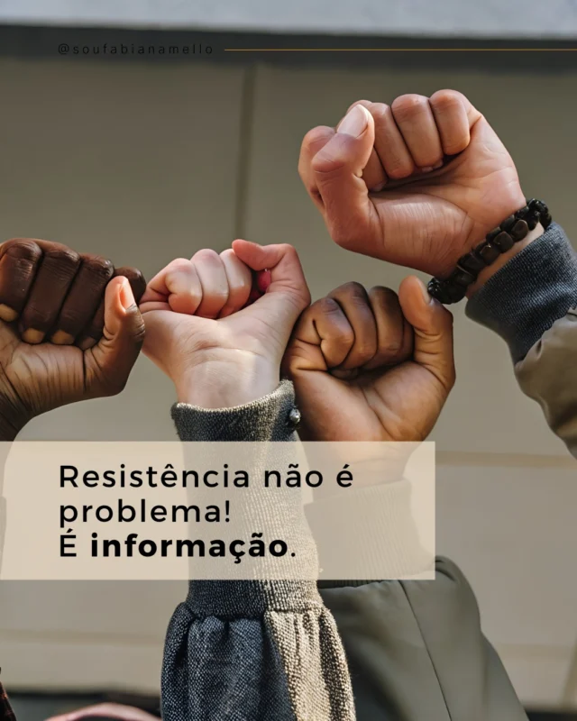 Muitos de nós tratam a resistência como algo a combater.
Mas a resistência não é inimiga.

📌 A resistência mostra onde estão os medos, as dúvidas e as inseguranças.
Ela traz informações valiosas para conduzir a mudança de forma mais consciente.

Quando você escuta a resistência em vez de tentar eliminá-la, descobre:
✨ Quais pontos precisam de mais clareza
✨ Onde estão os riscos não falados
✨ E quais apoios são necessários para o time seguir com confiança

🔑 Líderes que transformam resistências em informação constroem equipes mais engajadas e mudanças mais sustentáveis.

💬 E você? Costuma ver a resistência como obstáculo ou como bússola?

#liderançaquetransforma #mudançaorganizacional #liderançacompropósito #liderançainspiradora #liderançaágil #management30
