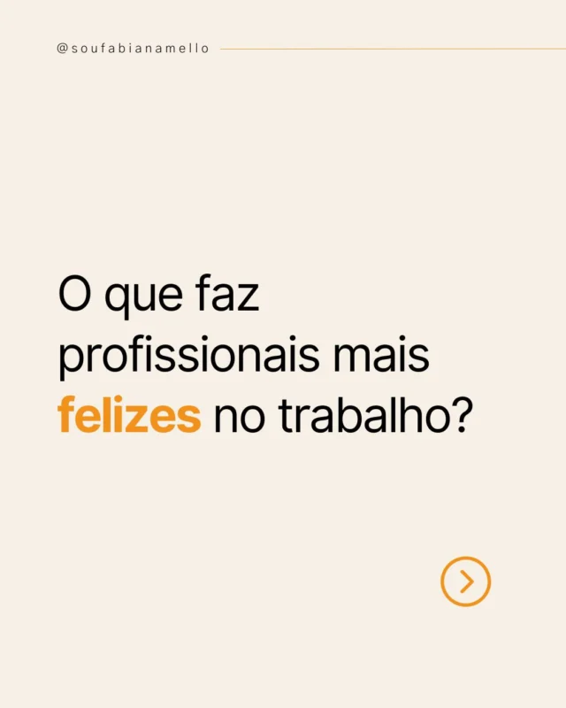 Muito se fala sobre produtividade, mas poucas vezes lembramos que felicidade é um motor poderoso dentro das organizações.

📌 Pesquisas mostram que pessoas felizes:
- Trabalham melhor
- Colaboram mais
- E criam ambientes mais saudáveis

E não se trata apenas de “motivar” com recompensas externas.
Trata-se de cultivar clareza, propósito e relações humanas de qualidade.

✨ Porque a felicidade não é só um resultado. É também um caminho que impulsiona sucesso e engajamento.

💬 Quero saber: qual pequena atitude já fez diferença para a sua felicidade no trabalho?

#liderançatransformadora #felicidadenotrabalho #engajamento #liderançacompropósito #management30  #trabalhocompropósito